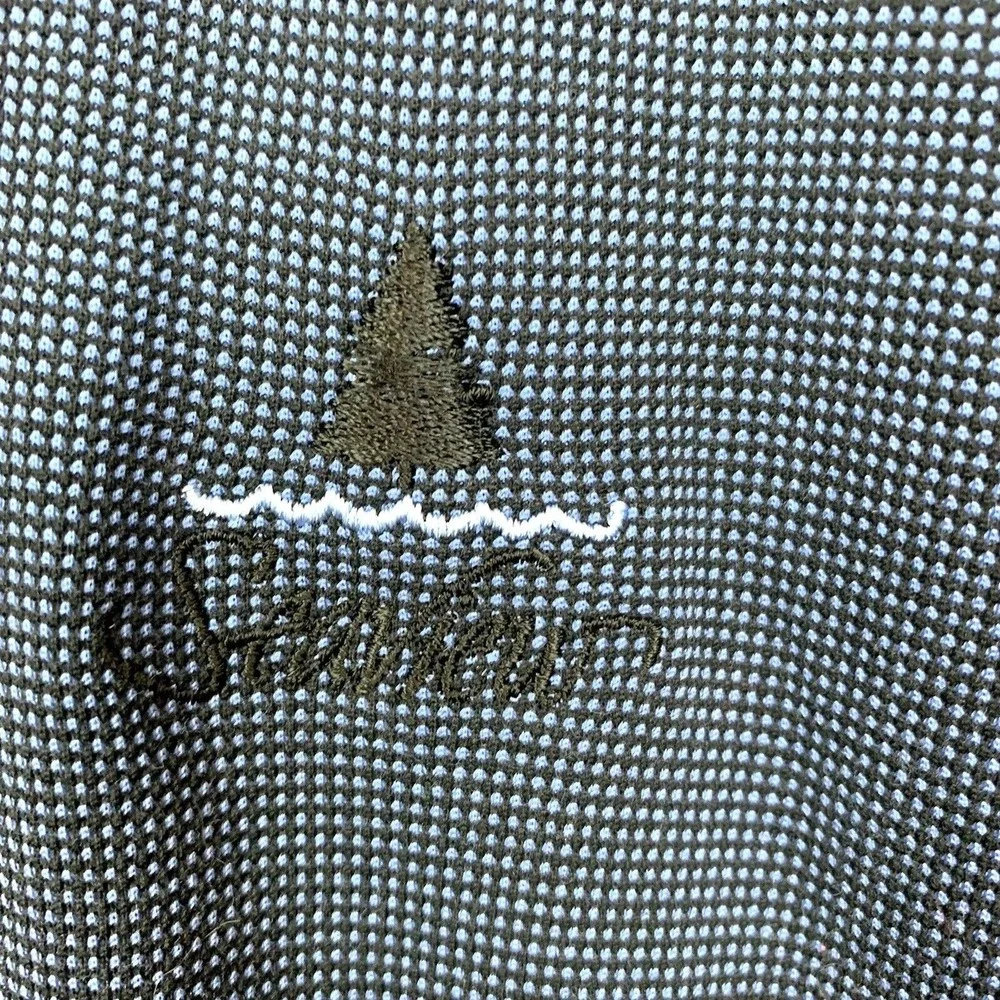 Polo Golf Ralph‎ Lauren Men Blue Black Check Cotton Short Sleeve Shirt Size XL